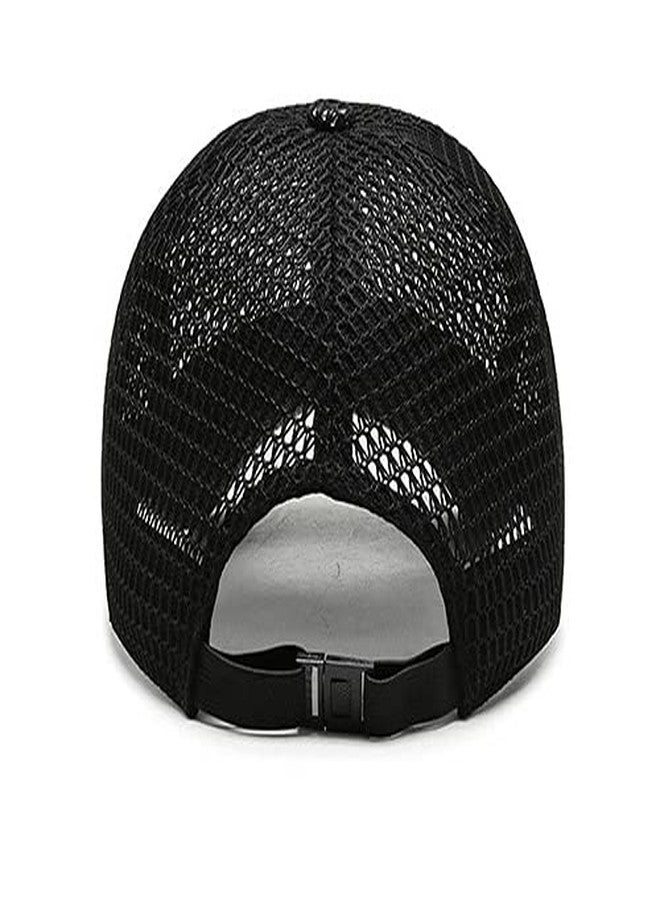 FASHIXD Summer Mesh Baseball Cap for Men Women Trucker Mesh Hat Baseball Hats Outdoor Sports Running hat (1-Blue) - Image 4