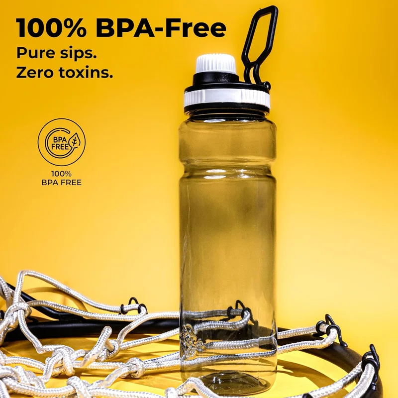 نيفيا Nivia Warrior Wade 800ML Sports Water Bottle - BPA Free, Leak Proof, Easy Grip, Durable & Reusable
