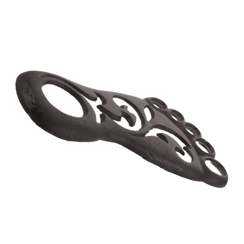 Footstep Stepping Stone - 11.79'' Stepping Mat Iron Garden Path pad For Front Door Outdoor Walkway - Decorative Statue For Yard Lawn Landscaping (Left Foot) - Image 3
