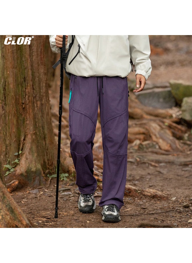 Clor American Trendy Casual Pants, Autumn And Winter Outdoor Hiking Trousers, Mountain Climbing Cargo Pants For Men, Cl86 Dark Purple, 2XL - Image 3