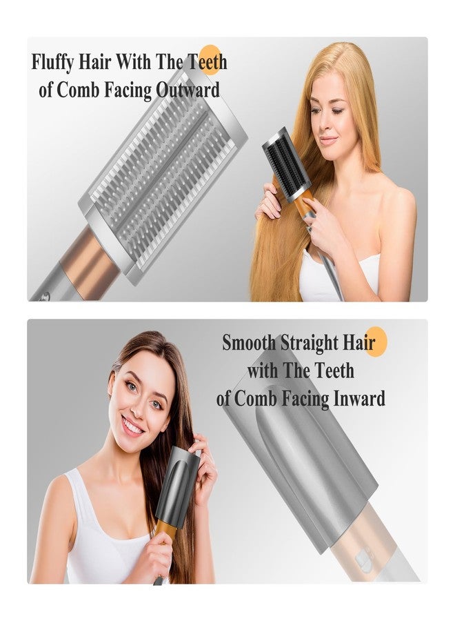 PUREGUST New Firm Smoothing Brush Compatible With Dyson Airwrap Attachment Accessories, For Frizz Hair To Make Smooth And Straight Style, Part No.971892-08 - Image 4