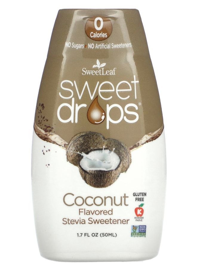 Wisdom natural - SweetLeaf Sweet Drops Coconut 1.7 fl oz (50 ml) - Image 1