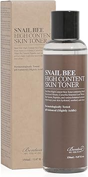 BENTON Snail Bee High Content Skin Toner 150ml 507 fl oz Snail Secretion Filtrate Green Tea Water Contained Moisturizing Soothing Toner for Oily AcneProne Skin Dermatologically Tested - Image 1