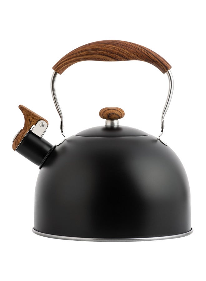 Black Whistle Kettle To Make Coffee To Make Milk Sound Boiling Kettle 2.5L Spray Color Sound Kettle Stove Universal-Color:Black-Capacity:2.5L - Image 1