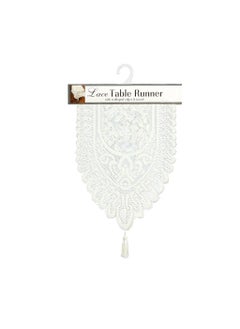 Ritz Ritz Lace Table Runner, 13 x 54 inches, Ivory  - Image 1