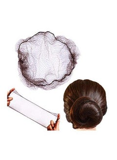 yantaisiyu 50Pcs Hairnet Bun Net Invisible Hair Net Elastic Edge Mesh 20Inch 50Cm (Bulk PackingDark Brown)  - Image 3