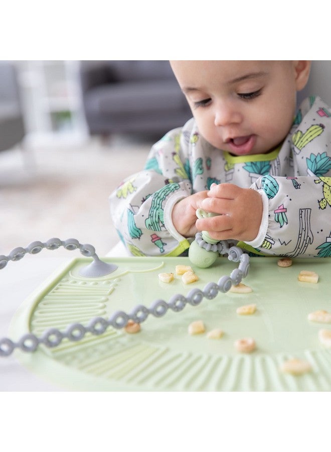 BUMKiNs Pacifier Clip Feeding Supplies For Baby Girl Or Boy Toy Straps For Sippy Cup Teether Stroller Accessories Platinum Silicone Accessory Tether Leash Safe For Teething Babies Gray - Image 5