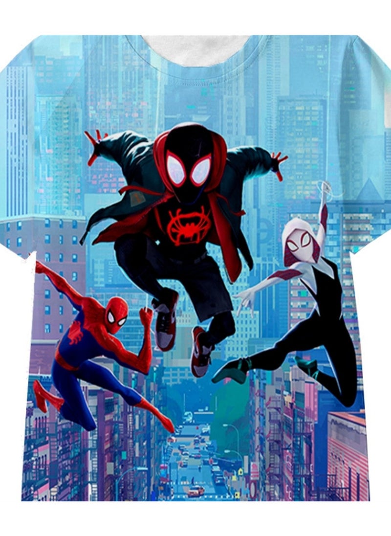 Generic - Spider-Man Across the Universe Handsome Loose Pullover T-shirt 3D digital printing personalized breathable T-shirt - Image 1
