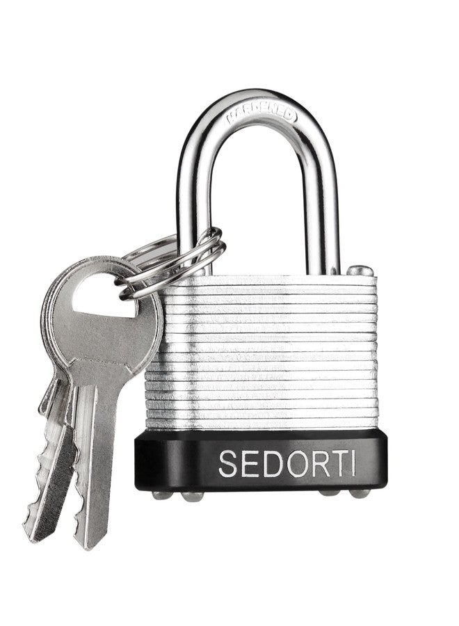 SEDORTI Laminated Steel Padlock Set, 1-1/4" Wide Body, Small Heavy Duty Locker Lock, Keyed Alike Padlocks, Lock for Gym Locker, Luggage, Suitcase, Baggage, Toolbox, Case, Pack of 12 - Image 2