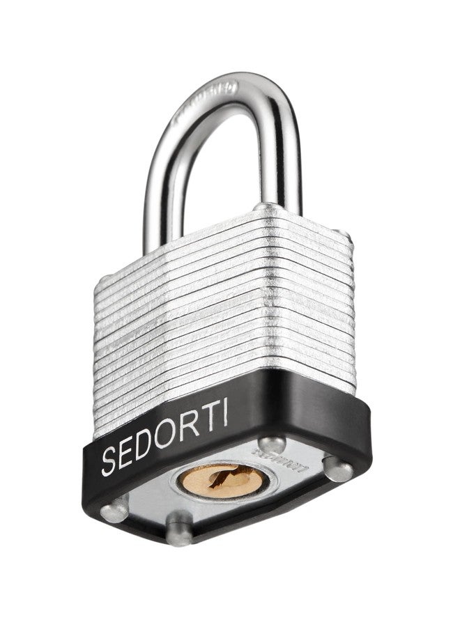 SEDORTI Laminated Steel Padlock Set, 1-1/4" Wide Body, Small Heavy Duty Locker Lock, Keyed Alike Padlocks, Lock for Gym Locker, Luggage, Suitcase, Baggage, Toolbox, Case, Pack of 12 - Image 3