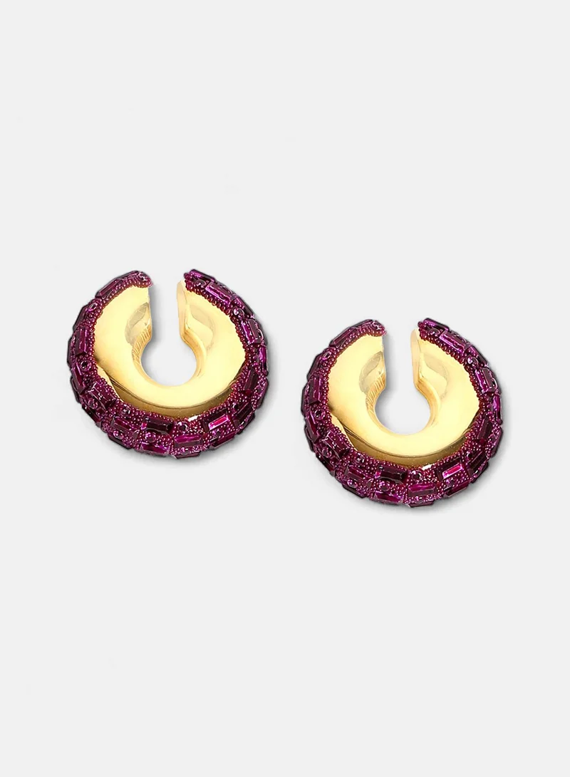 Sohi  Stones Studded Ear Artificial Cuff Earring Jewellery for Women | Best Price UAE