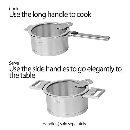 Cristel Strate C20QLKSA Saucepan 3 quart Silver - Image 3