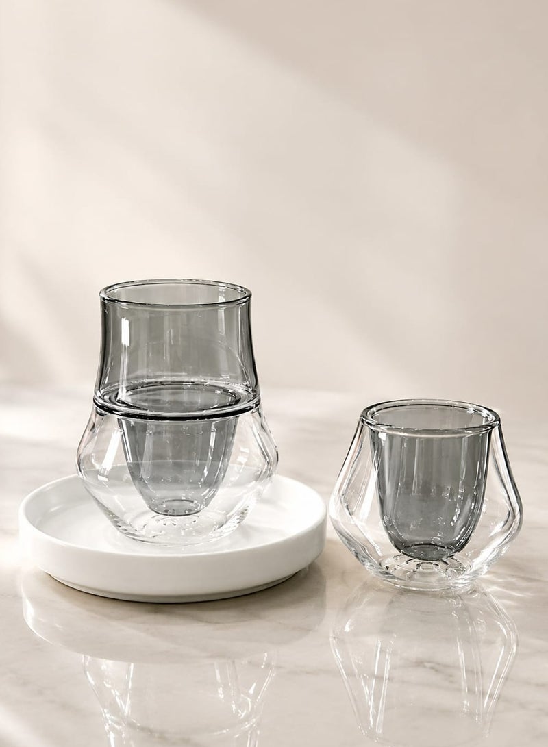 Radin Tea & Coffe Set of 18 Pieces Tea Cups With Soucers Cawa Cups Traditional Arabian Design Cups for Tea Coffee Perfect for Home And Office - Image 3