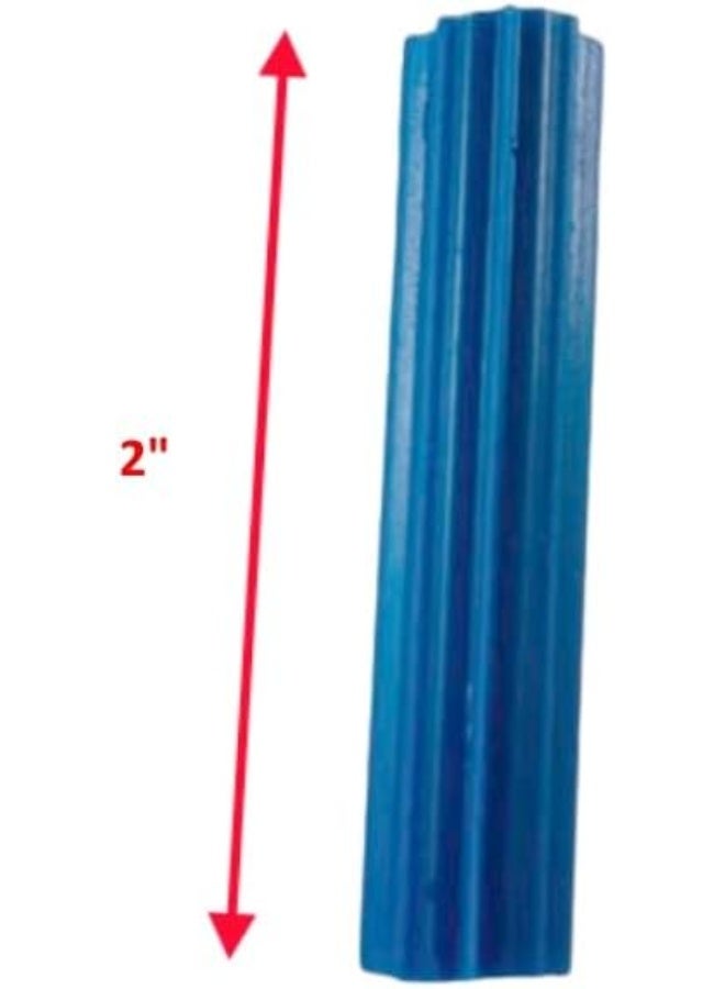 Biella Nylon Column Expansion Screw Anchor Plug, Drywall Plugs For Mirrors, Clocks And Shelving On Walls Etc, 2" Blue (Pack Of 100) - Image 3
