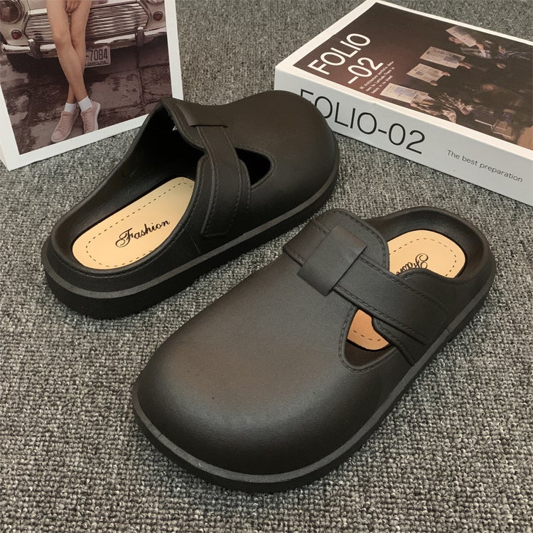 Womens Casual Comfort Slip-On Flat Clogs806 Hole Shoes Black 806 Hole Shoes Black 