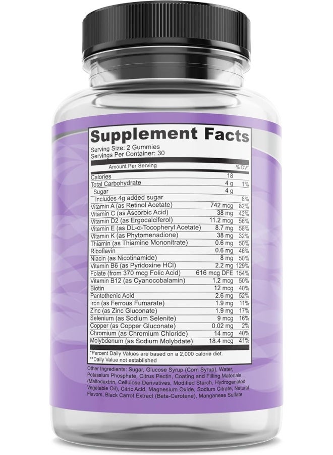 Pure By Nature Mega Multi Gummies for Whole Family - 60 Count - Image 4