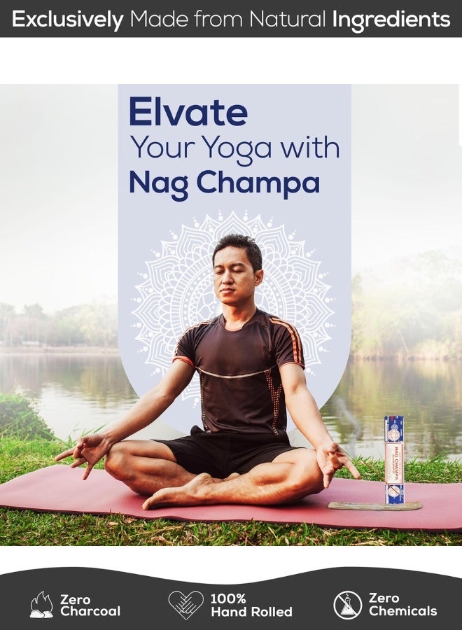 Satya Sai Baba Nag Champa Agarbatti Pack of 12, Green Certified Incense Sticks, 15g Each, Fine Quality Incense Sticks for Relaxation, Meditation, Positivity & Peace - Image 2
