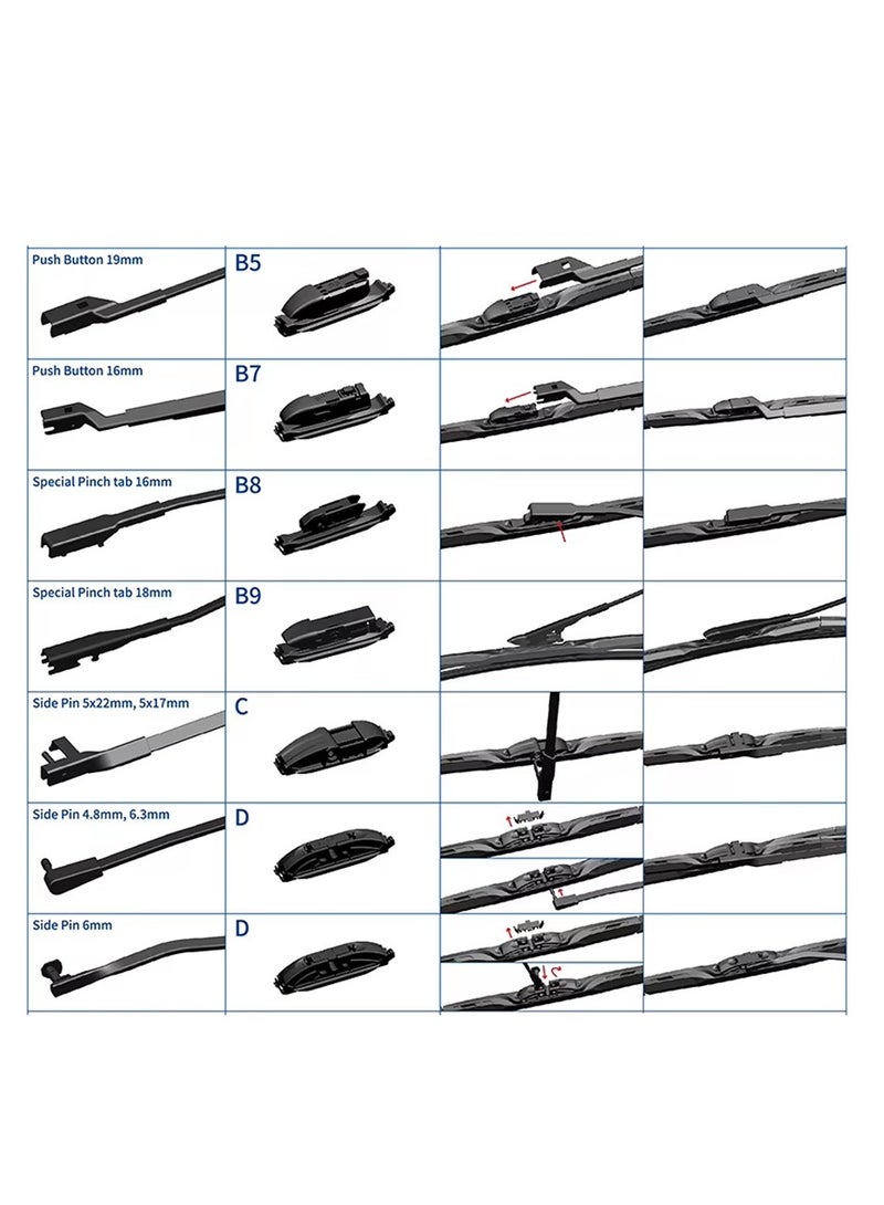 Sport Silicon windshield wiper - 5 years warranty - size (28")