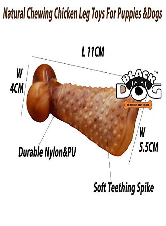 Black Dog Dog Chew Toys for Aggressive Chewers for Supper Guarantee Flavor Leg Toy for Durable Dog Toy Non-Toxic Nylon Leg Toy (3 Months Old Puppies and Adult Dogs Toy) - Image 5