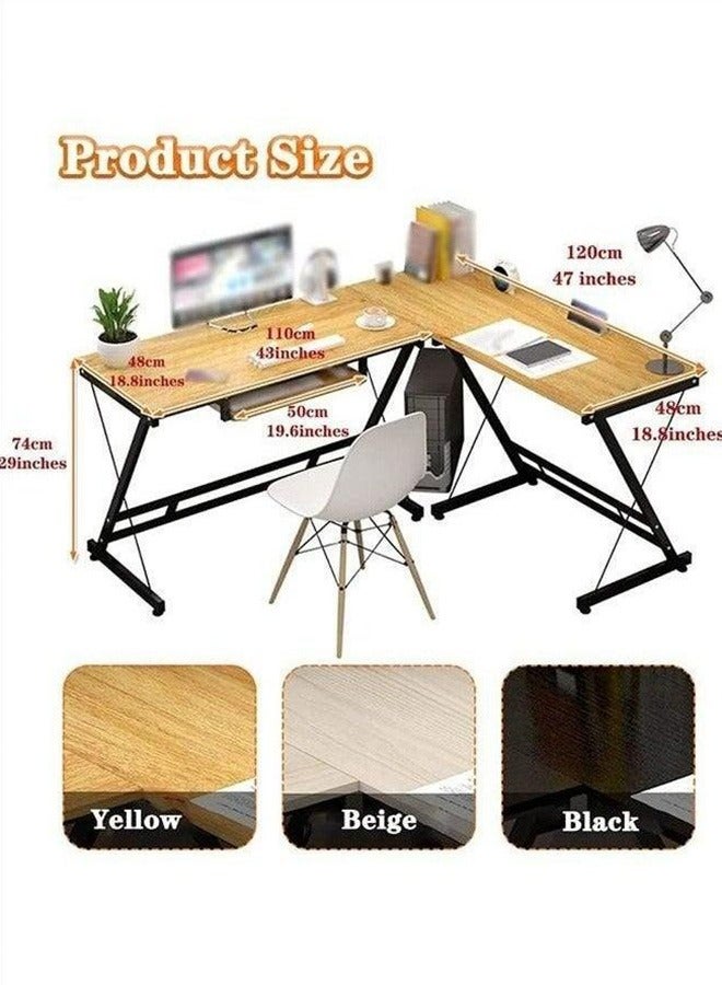Generic L-Shaped Computer Desk, Game Table, Easy to Install  - Image 5