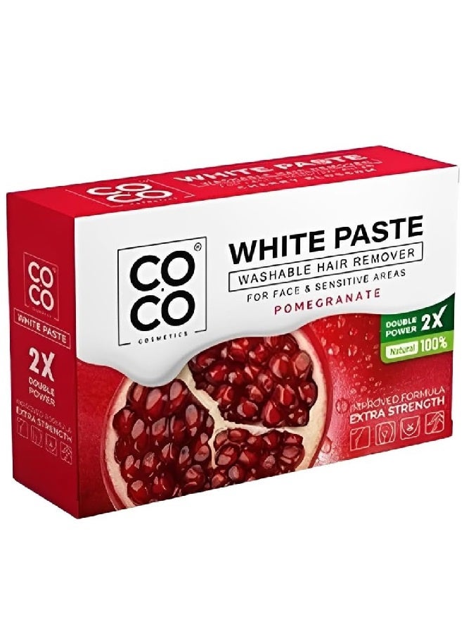 كوكو معجون شمع الرمان الأبيض لإزالة شعر الجسم والوجه 100 غرام - Image 1
