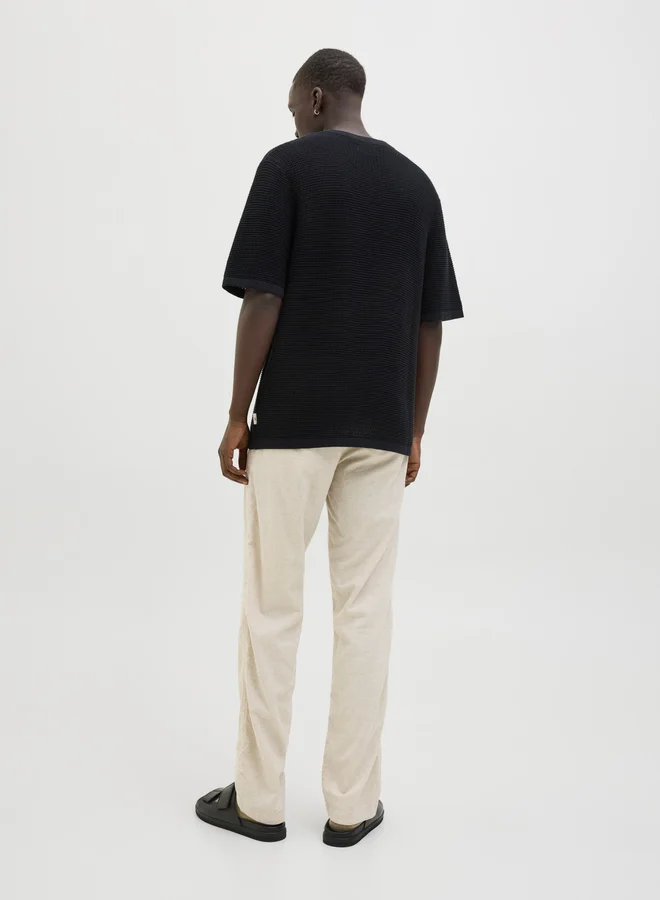 JACK & JONES Mid Rise Relaxed Fit Joggers with Drawstring