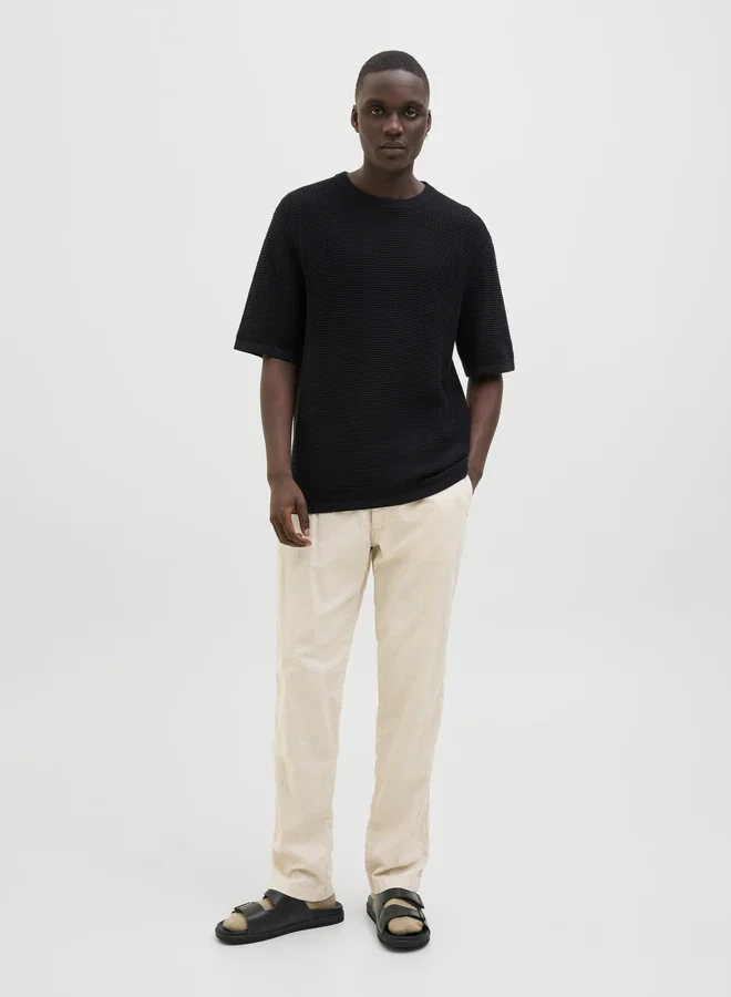 JACK & JONES Mid Rise Relaxed Fit Joggers with Drawstring