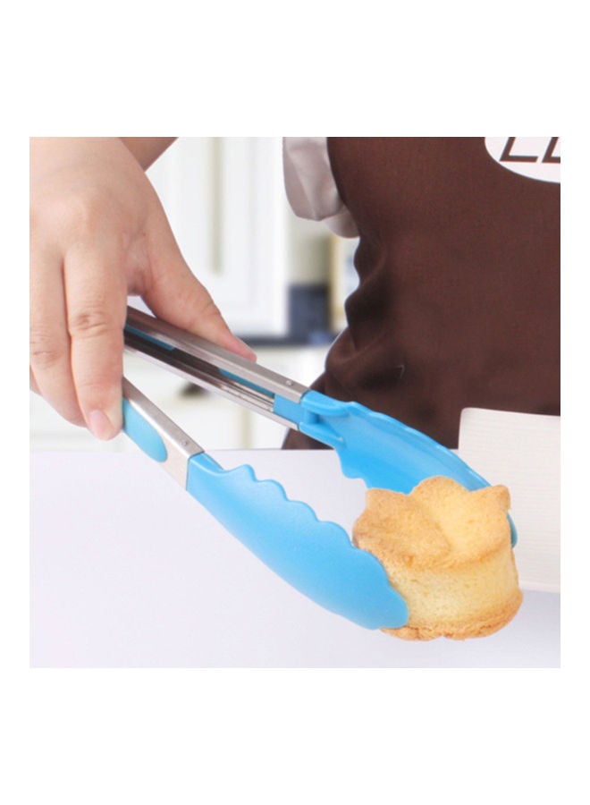 Loquat 8 Inch Silicone Tongs Mini Kitchen Tongs with Silicone Tips Small Serving Tongs Stainless Steel Cooking Tongs for Salad, Grilling, Frying and Cooking Random Color multicolour 20.00*2.50*3.00cm - Image 3