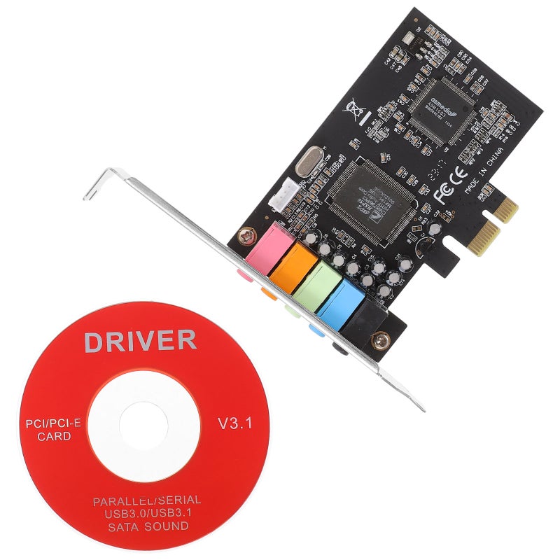📦 بطاقة صوت داخلية PCIe بتصميم منخفض بسبعة منافذ صوت رقمي 5 1 - Image 1