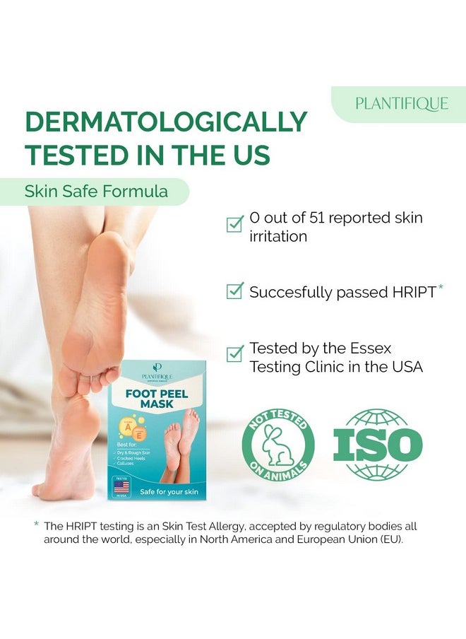 Plantifique - Foot Peeling Mask - Peeling Foot Mask Dermatologically Tested Repairs Heels & Removes Dry Dead Skin For Baby Soft Feet - Exfoliating Foot Peel Mask For Dry Cracked Feet (Jasmine 2 Pack) - Image 1