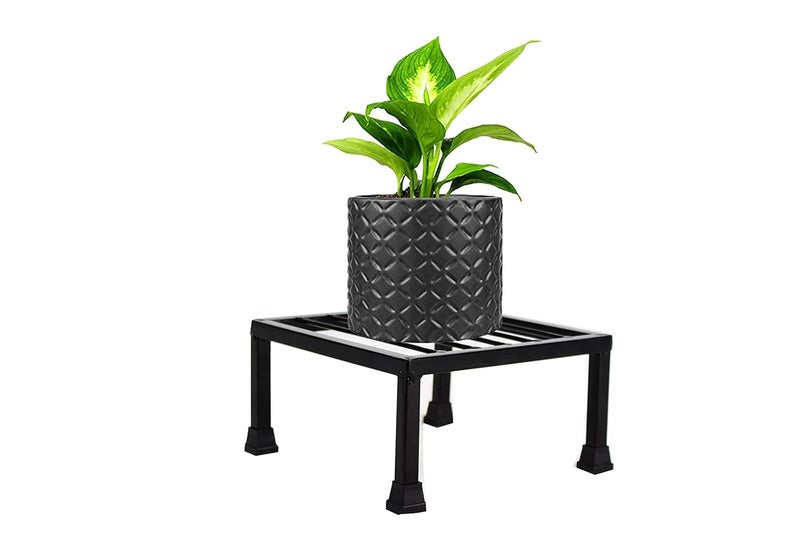 BENAVJI Pack of 1 Black Plant Stands for Home, Outdoor, Balcony Metal Stands for Decorations (Plants Not Included) Size- 24 Inch L & 8.5 Inch W Plant Stand - Image 1