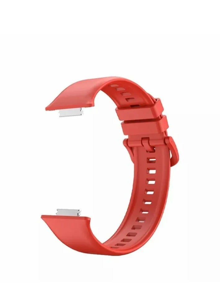 RED Silicone Strap For Huawei Watch Fit 2 This Supple And Flexible Strap Is Great For Sports But Also For Everyday Wear