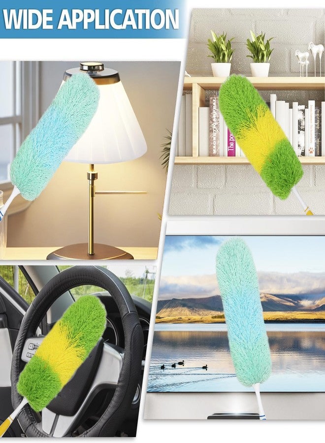 HDongany 2 Pack 20-inch Microfiber Dusting Dusters with Non-Slip Handles and Bendable Microfiber Duster Heads, Perfect for Household Cleaning, Office Cleaning, and Car Cleaning, Feather Duster for Cleaning - Image 4