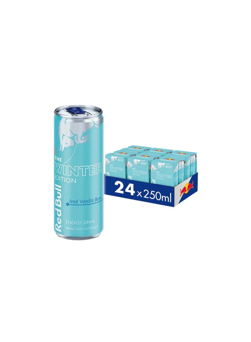 Red Bull The Winter Edition Iced Vanilla Berry Energy Drink Cans - (24x250ml)