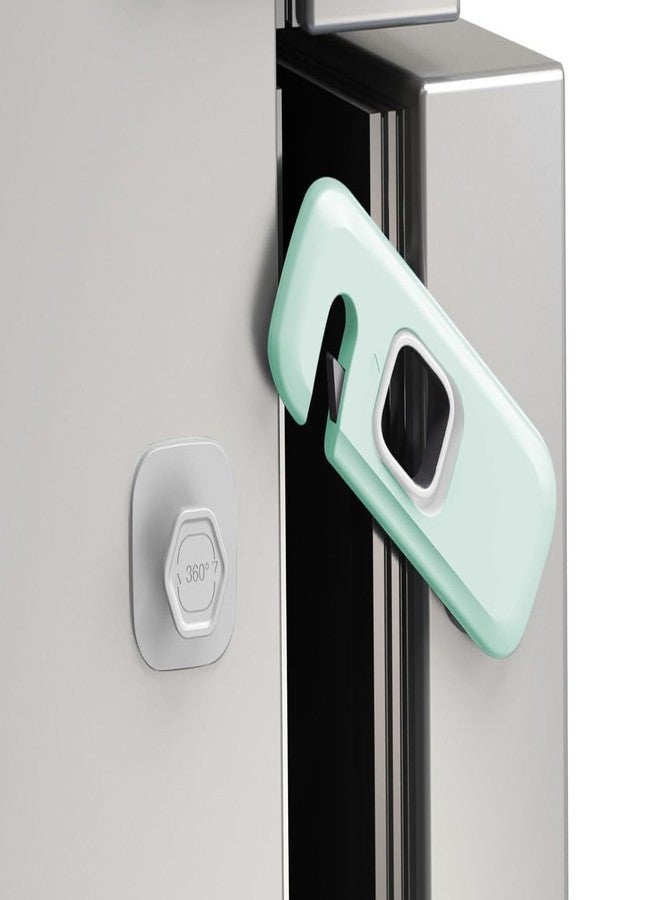 Kimee KMEE's Child Proof Refrigerator Lock, Baby Proofing Cabinet Locks, Oven Lock Child Safety, Fridge Lock, for Fridge, Drawers, Dishwasher, Oven, Cupboard, Closet, Adhesive, No Tools Need. - Image 1