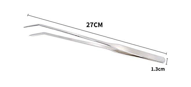 Sage Square Aquarium Tongs Tool - Professional Stainless Steel Long Size Aquarium Tongs for Fish Tank, Aquatic Plant Cleaning, Aquascape, and Aquarium Maintenance (Design 1) - Image 4