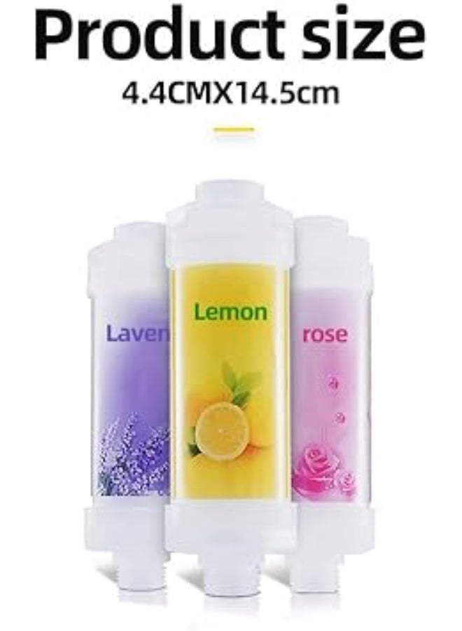SKY-TOUCH Lemon Vitamin C Shower Filter : Aromatherapy Hard Water Softener Chlorine & Fluoride Shower Filter Easy Installation for Universal Output Showerhead for Healthier Skin & Hair - Image 2