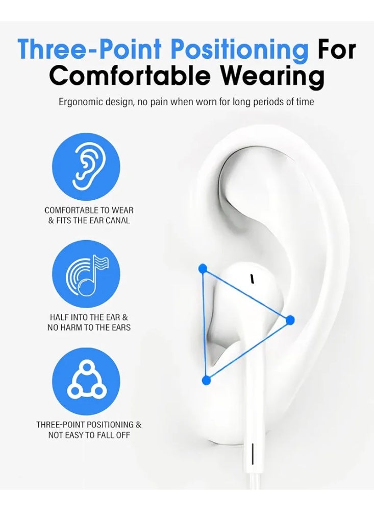 سماعات أذن سلكية EarPods مع موصل لايتنينج وميكروفون وجهاز تحكم لأجهزة آبل - Image 5
