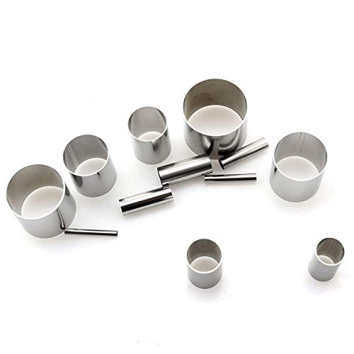 Longdex Clay Cutter 12PCS Hollow Round Stainless Steel Sculpting Punch Tool for Polymer Ceramic Pottery Indentation Circle Shape Cutters Mold - Image 3