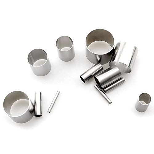 Longdex Clay Cutter 12PCS Hollow Round Stainless Steel Sculpting Punch Tool for Polymer Ceramic Pottery Indentation Circle Shape Cutters Mold - Image 4