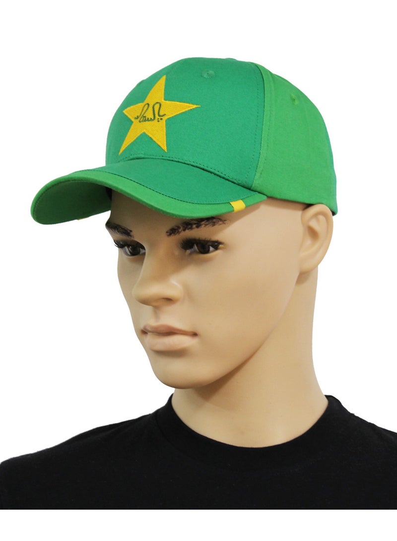 Generic - Pakistan Cricket Sports Fans Caps With Premium Embroidery Baseball Caps for both men and women With Metal Adjustable buckle closure - 100% Cotton cap - Image 1
