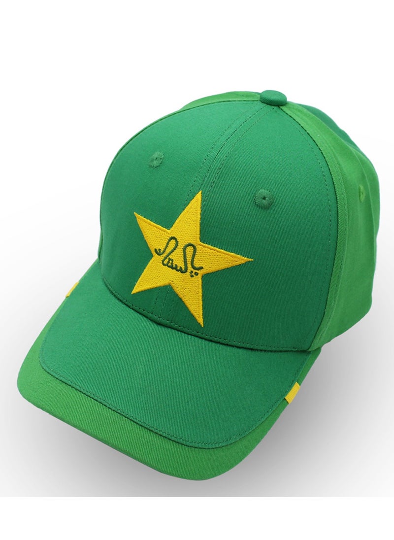 Generic - Pakistan Cricket Sports Fans Caps With Premium Embroidery Baseball Caps for both men and women With Metal Adjustable buckle closure - 100% Cotton cap - Image 1