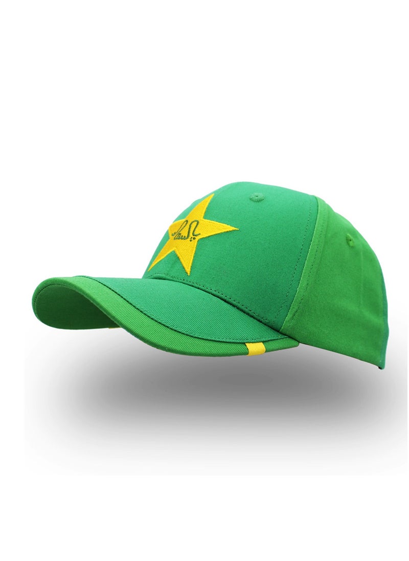 Generic - Pakistan Cricket Sports Fans Caps With Premium Embroidery Baseball Caps for both men and women With Metal Adjustable buckle closure - 100% Cotton cap - Image 1
