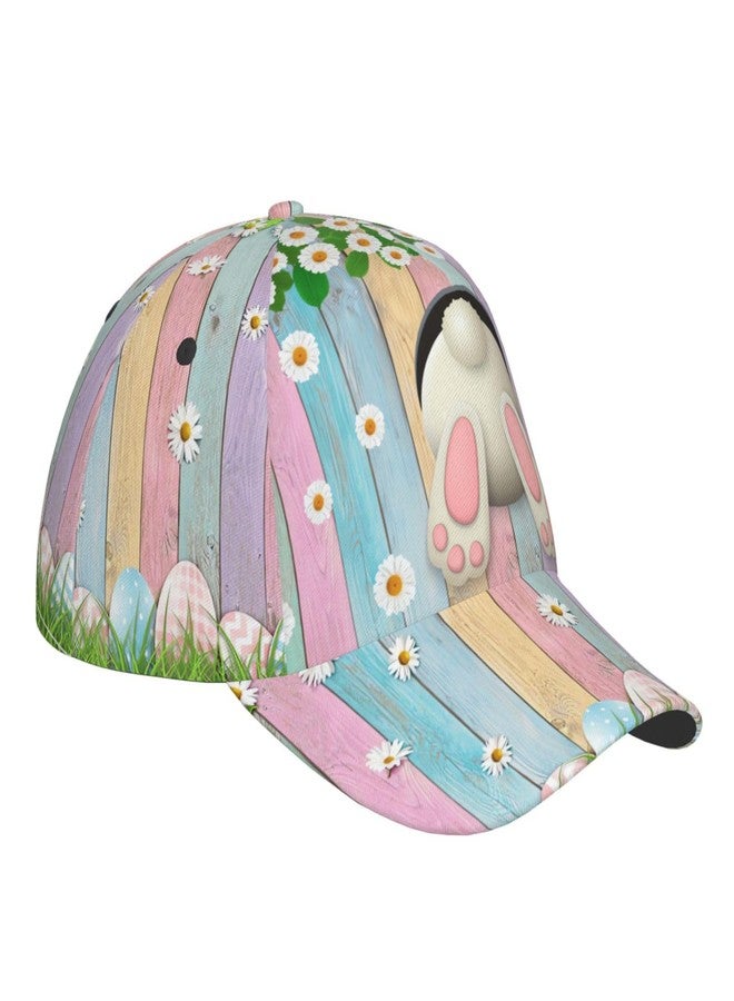 PRTYABS Easter Sun Hat for Women Men Adjustable Easter Bunny Baseball Cap Foldable Running Hats Cap for Outdoor Easter Hat - Image 3