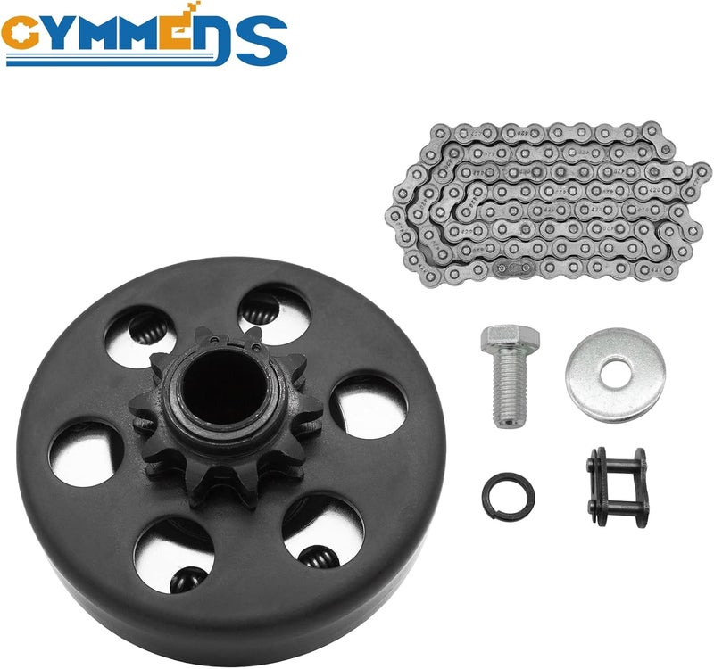 GYMMEDS Go Kart Clutch 3/4" Bore 10 Tooth with #40/41/420 Chain - Image 2