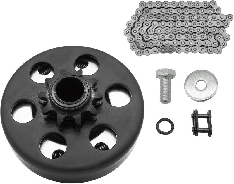 GYMMEDS Go Kart Clutch 3/4" Bore 10 Tooth with #40/41/420 Chain - Image 1