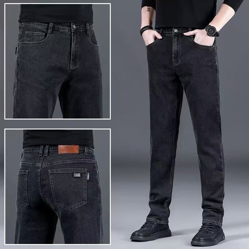 Unisex Classic Denim Jeans Loose Fit Daily Outdoor Wear - Image 3