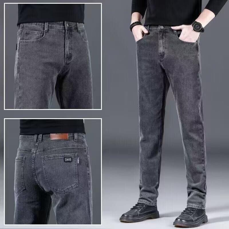 Unisex Classic Denim Jeans Loose Fit Daily Outdoor Wear - Image 1