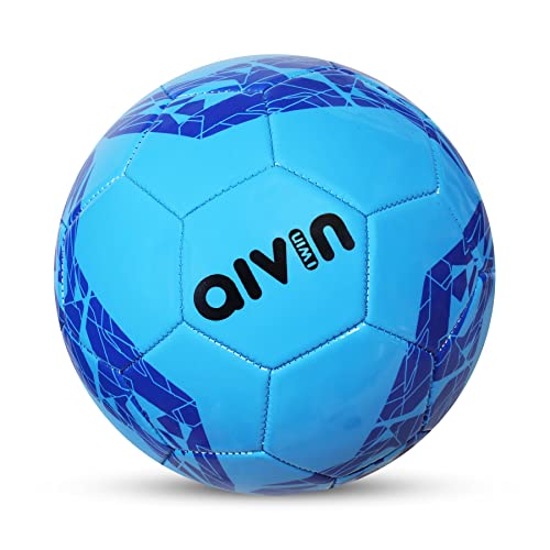 Aivin Argentina Machine Stitched Football Game, for Training, Match, Sports, Playing, Outdoor Ball, Durable & Water Resistance Football for Practice, 32 Panel, Size-5 (Blue) - Image 1
