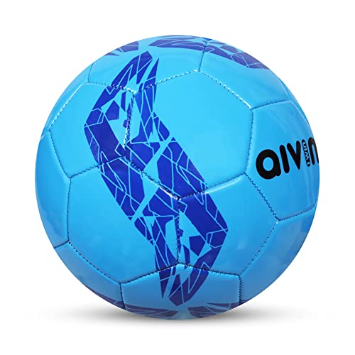 Aivin Argentina Machine Stitched Football Game, for Training, Match, Sports, Playing, Outdoor Ball, Durable & Water Resistance Football for Practice, 32 Panel, Size-5 (Blue) - Image 2
